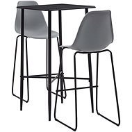 3-piece bar set plastic gray 279923 - Bar Set