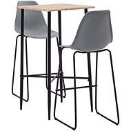 3-piece bar set plastic gray 3050025 - Bar Set