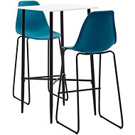 3-piece bar set plastic turquoise 279976 - Bar Set