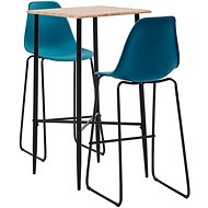 3-piece bar set plastic turquoise 3050027 - Bar Set