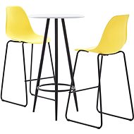 3-piece bar set plastic yellow 279768 - Bar Set