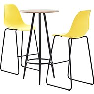 3-piece bar set plastic yellow 279814 - Bar Set