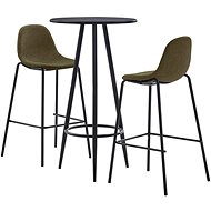 3-piece bar set textile brown 279750 - Bar Set