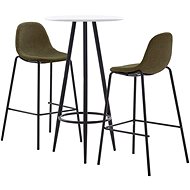 3-piece bar set textile brown 279796 - Bar Set
