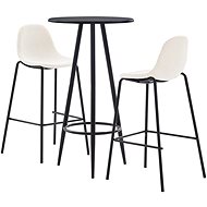 3-piece bar set textile cream 279748 - Bar Set