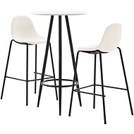 3-piece bar set textile cream 279794 - Bar Set