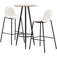3-piece bar set textile cream 279840 - Bar Set