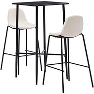 3-piece bar set textile cream 279957 - Bar Set