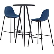 3-piece bar set textile blue 3051127 - Bar Set
