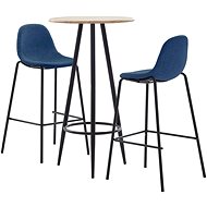 3-piece bar set textile blue 3051170 - Bar Set