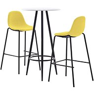 3-piece bar set textile yellow 279800 - Bar Set