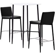 3-piece bar set faux leather brown 279996 - Bar Set
