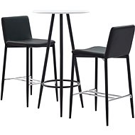 3-piece bar set faux leather gray 279778 - Bar Set