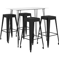 5-piece bar set white-black 3057401 - Bar Set