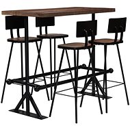 5-piece bar set solid recycled wood 245395 - Bar Set
