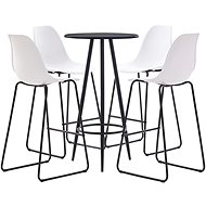 5-piece bar set plastic white 279713 - Bar Set