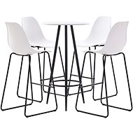 5-piece bar set plastic white 279759 - Bar Set