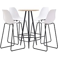 5-piece bar set plastic white 279805 - Bar Set