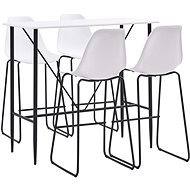 5-piece bar set plastic white 279873 - Bar Set