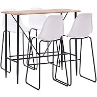 5-piece bar set plastic white 279896 - Bar Set