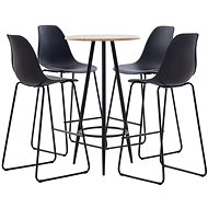 5-piece bar set plastic black 279807 - Bar Set