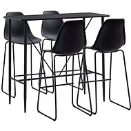 5-piece bar set plastic black 279851 - Bar Set