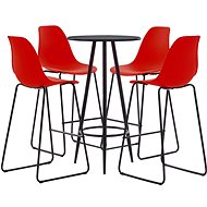 5-piece bar set plastic red 279725 - Bar Set