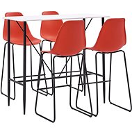5-piece bar set plastic red 279879 - Bar Set