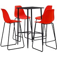 5-piece bar set plastic red 279932 - Bar Set