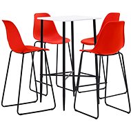 5-piece bar set plastic red 279983 - Bar Set