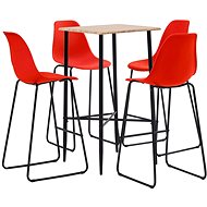 5-piece bar set plastic red 3050034 - Bar Set
