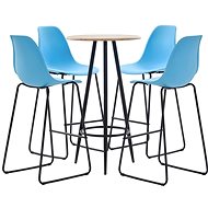 5-piece bar set plastic blue 279813 - Bar Set