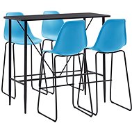5-piece bar set plastic blue 279854 - Bar Set
