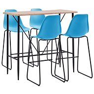 5-piece bar set plastic blue 279900 - Bar Set