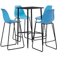 5-piece bar set plastic blue 279928 - Bar Set