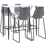 5-piece bar set plastic gray 279875 - Bar Set