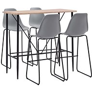 5-piece bar set plastic gray 279898 - Bar Set