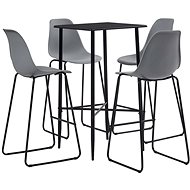 5-piece bar set plastic gray 279924 - Bar Set
