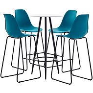 5-piece bar set plastic turquoise 279765 - Bar Set