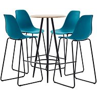 5-piece bar set plastic turquoise 279811 - Bar Set