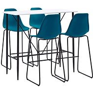 5-piece bar set plastic turquoise 279876 - Bar Set