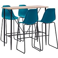 5-piece bar set plastic turquoise 279899 - Bar Set
