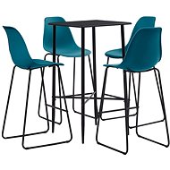 5-piece bar set plastic turquoise 279926 - Bar Set