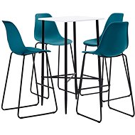 5-piece bar set plastic turquoise 279977 - Bar Set