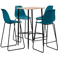 5-piece bar set plastic turquoise 3050028 - Bar Set