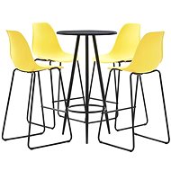 5-piece bar set plastic yellow 279723 - Bar Set
