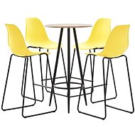5-piece bar set plastic yellow 279815 - Bar Set