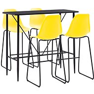 5-piece bar set plastic yellow 279855 - Bar Set