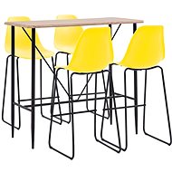 5-piece bar set plastic yellow 279901 - Bar Set
