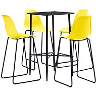 5-piece bar set plastic yellow 279930 - Bar Set